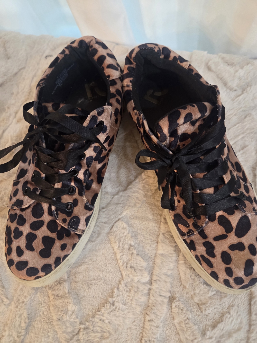Vintage Report Leopard-Print Women's Sneakers in Brown and Black Size 10 Tennis